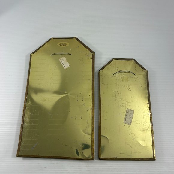 Design International Set of 2 Moroccan Mirrors Brass Copper Frames Two Sizes - Picture 2 of 7